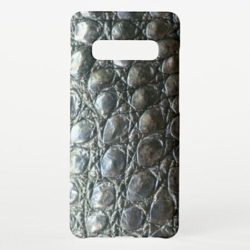 Caiman Alligator Skin_effect Wildlife Theme Samsung Galaxy S10 Case