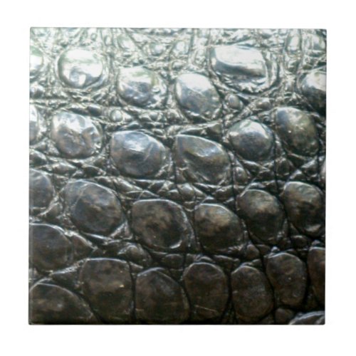Caiman Crocodile Faux Alligator_Skin Design Ceramic Tile