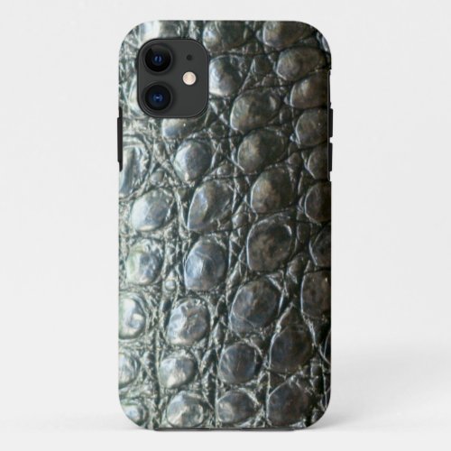 Caiman Photo_sampled Reptile Crocodile Skin iPhone 11 Case