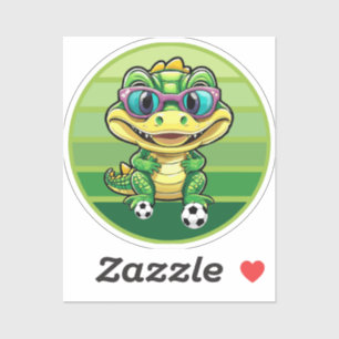 caiman soccer sticker