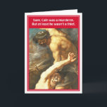 Cain Abel Not Brother's Kippah Funny Birthday Card<br><div class="desc">Cain Abel Not Brother's Kippah Funny Birthday Card -- Jewish FunnyBone Greeting Cards  — A 100% fresh blend of quirky and irreverent Jewish humor,  Jewish FunnyBone pushes the envelope in ways no other Jewish-themed cards ever have.</div>