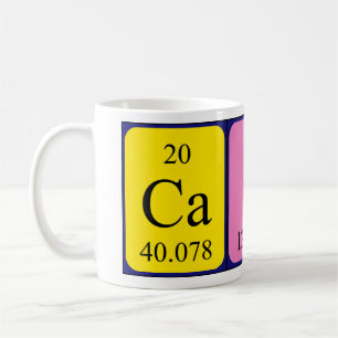 Cain periodic table name mug