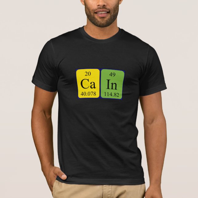 Cain periodic table name shirt (Front)