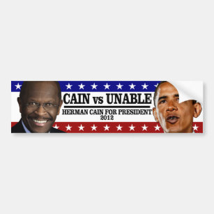 CAIN vs UNABLE Bumper Sticker