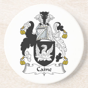 Caine Family Crest Sandstone Coaster