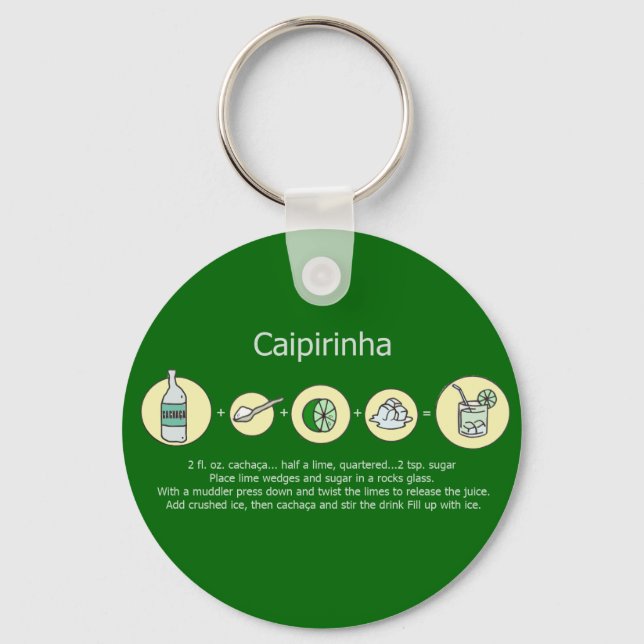 caipirinha, brazilian drink keychain (Front)