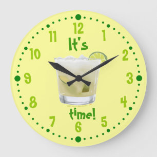 Caipirinha Brazilian Rum Coctail Clock W/ Minutes
