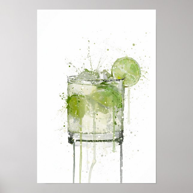 Caipirinha Cocktail Poster (Front)
