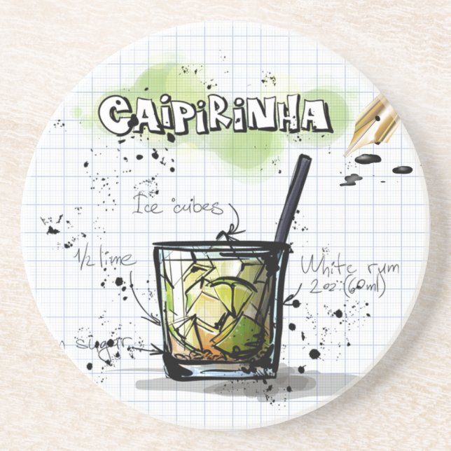 Caipirinha Drink Coaster (Front)