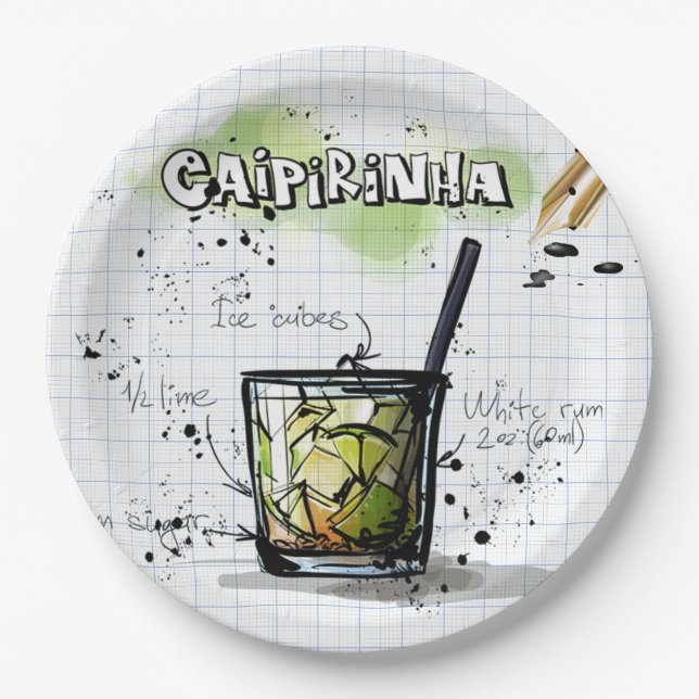 Caipirinha Paper Plates (Front)