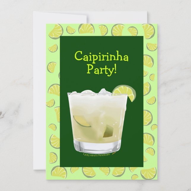 Caipirinha Party Coctail Party Invitation Template (Front)