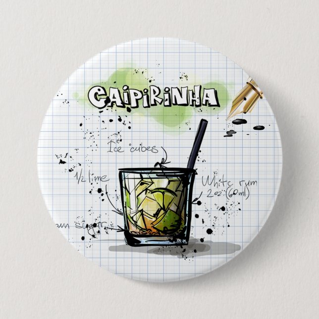 Caipirinha Pinback Button (Front)
