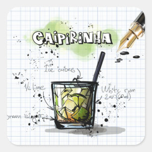 Caipirinha Square Sticker
