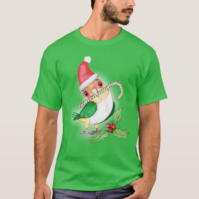 Caique Christmas style T-Shirt (Front)