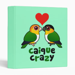 Customizable Caique Crazy Avery Signature Binder 8.5x11