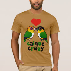 Customizable Caique Crazy Men's Basic American Apparel T-Shirt