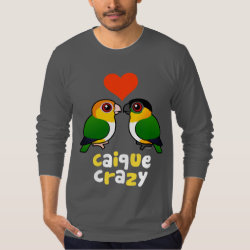 Customizable Caique Crazy Men's American Apparel Fine Jersey Long Sleeve T-Shirt