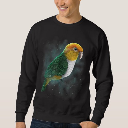 Caique Parrot Bird Cosmic Galaxy Celestial Space A Sweatshirt