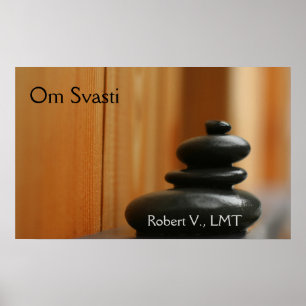 Cairn Meditation Stones Poster