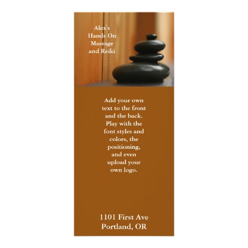 Cairn Meditation Stones Rack Card