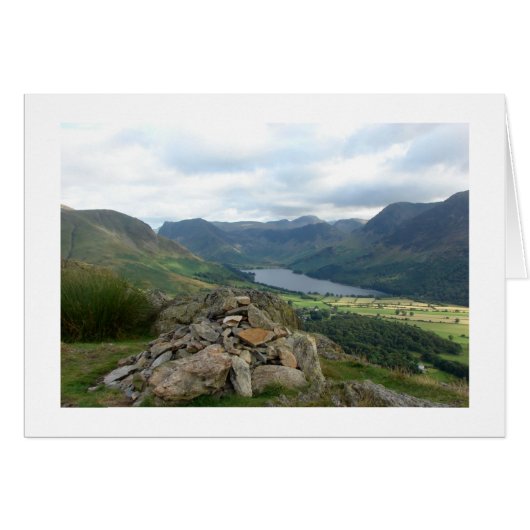 Cairn overlooking Buttermere Cards (Front Horizontal)