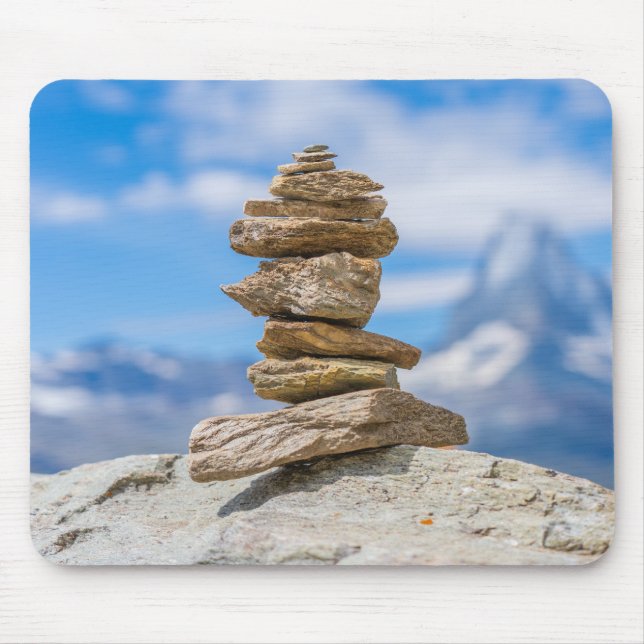Cairn, Stone Tower, Nature Mouse Pad (Front)