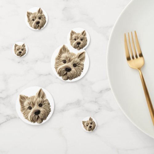 Cairn Terrier 3D Inspired Confetti