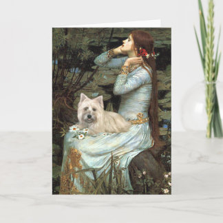 Cairn Terrier 4 - Ophelia Seated Holiday Card