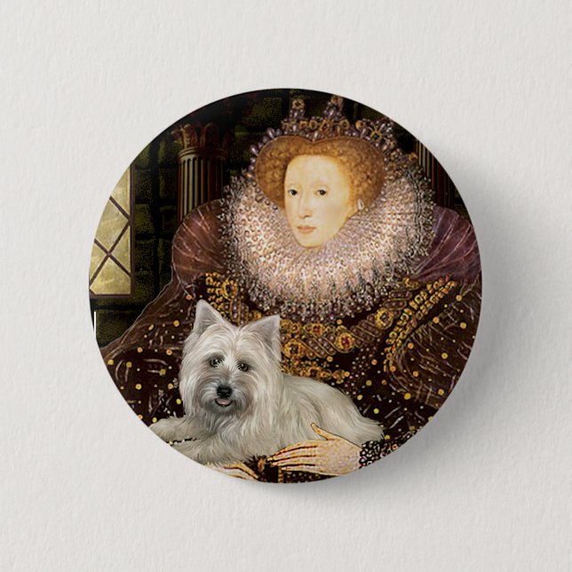 Cairn Terrier 4 - Queen Pinback Button (Front)