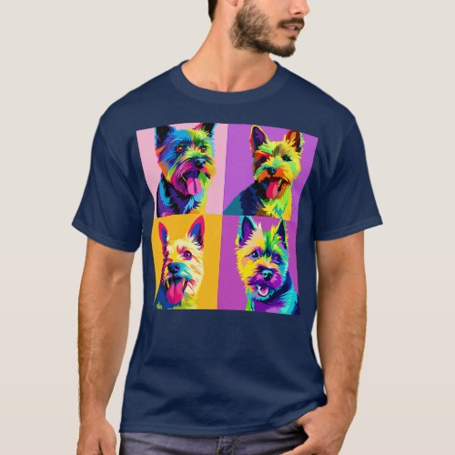 Cairn Terrier Art Dog Lover Gifts T_Shirt