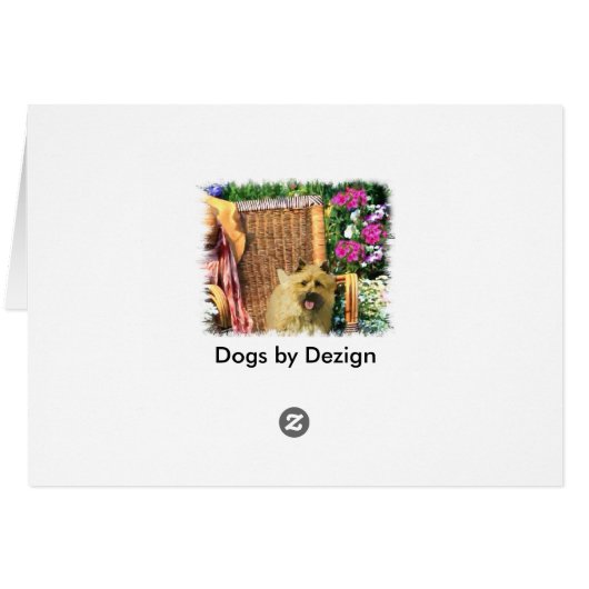 Cairn Terrier Art Gifts (Back Horizontal)