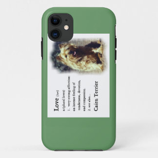 Cairn Terrier Art Love Is iPhone 11 Case
