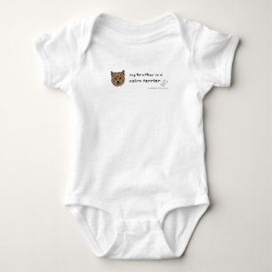 cairn terrier baby bodysuit