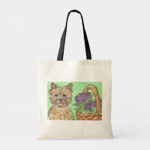 Cairn terrier bag flowers birthday christmas mom