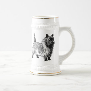 cairn terrier beer stein