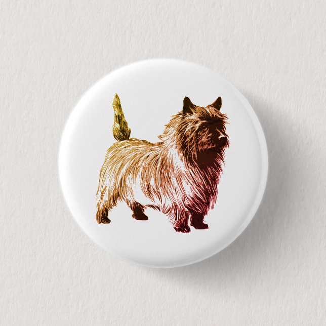 Cairn Terrier Button (Front)