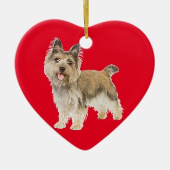 Cairn Terrier Ceramic Ornament by LATENA at Zazzle