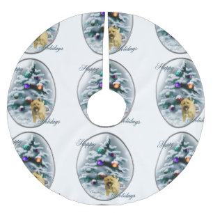 Cairn Terrier Christmas Brushed Polyester Tree Skirt