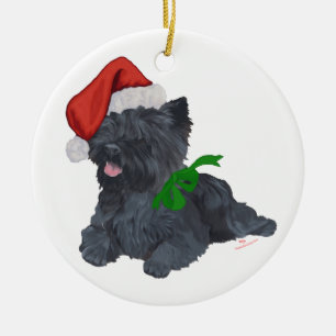 Cairn Terrier Christmas Ceramic Ornament