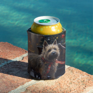 Cairn Terrier Christmas Festive Season Can Cooler