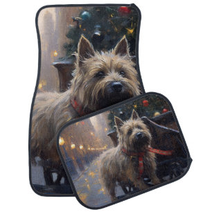 Cairn Terrier Christmas Festive Season  Car Floor Mat