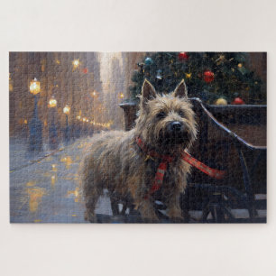 Cairn Terrier Christmas Festive Season Jigsaw Puzzle