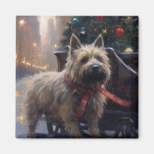 Cairn Terrier Christmas Festive Season Magnet