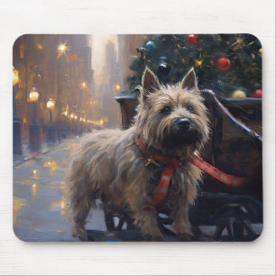 Cairn Terrier Christmas Festive Season Mouse Pad