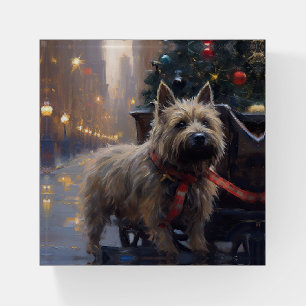 Cairn Terrier Christmas Festive Season  Paperweight