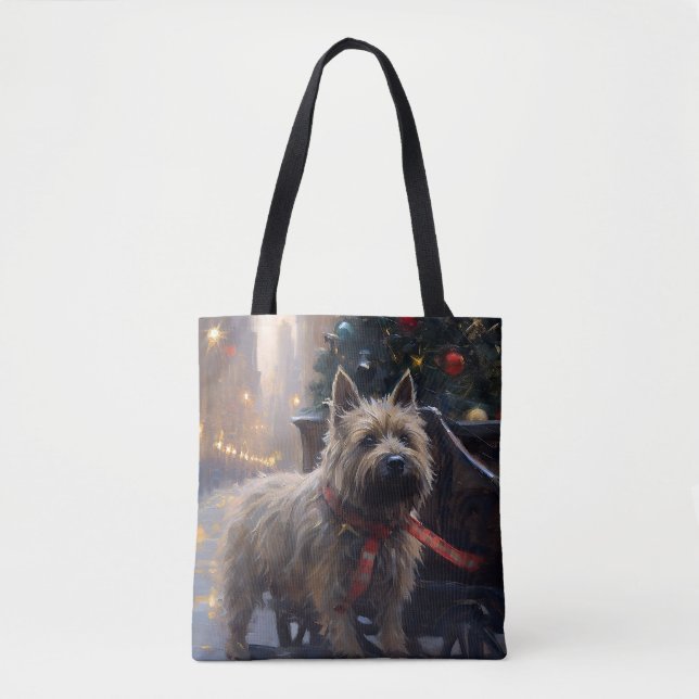 Cairn Terrier Christmas Festive Season  Tote Bag (Front)
