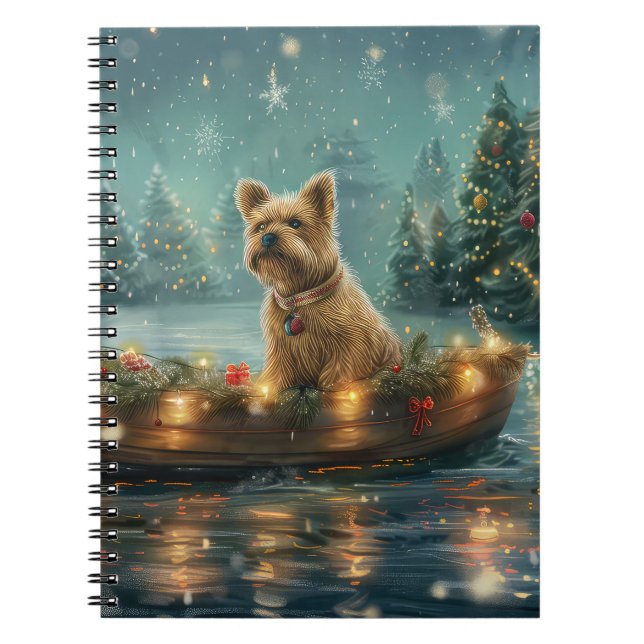Cairn Terrier Christmas Festive Voyage Notebook (Front)