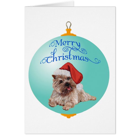 Cairn Terrier Christmas Ornaments (Front)