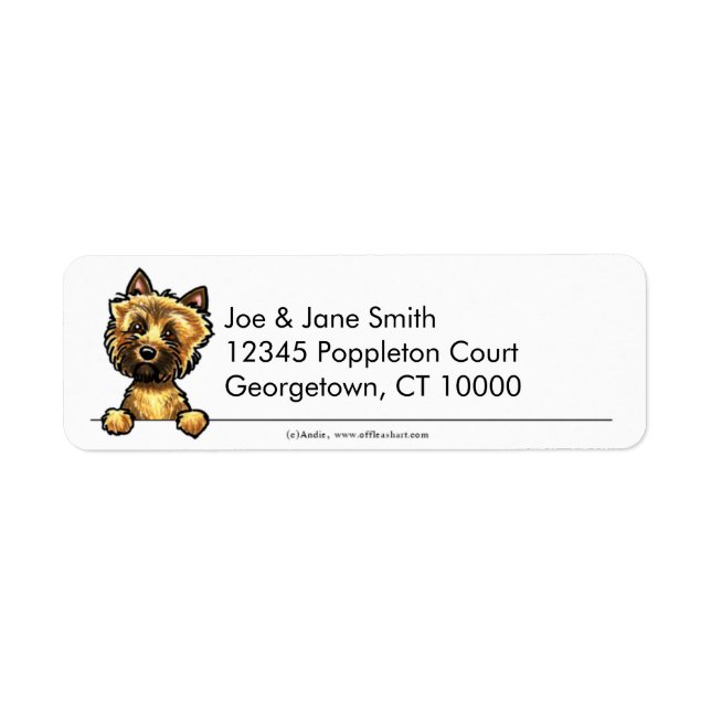 Cairn Terrier Clean & Simple Label (Front)