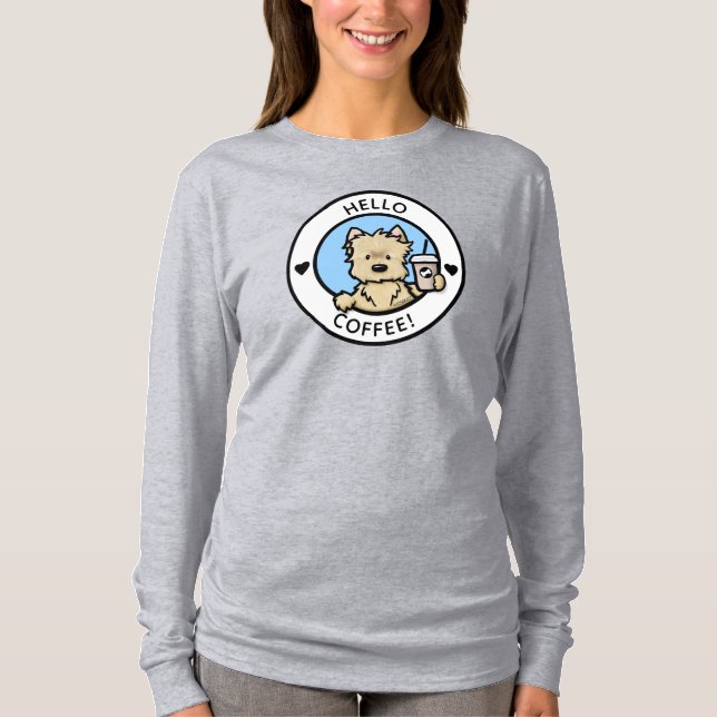 Cairn Terrier Coffee Lovers T-Shirt (Front)